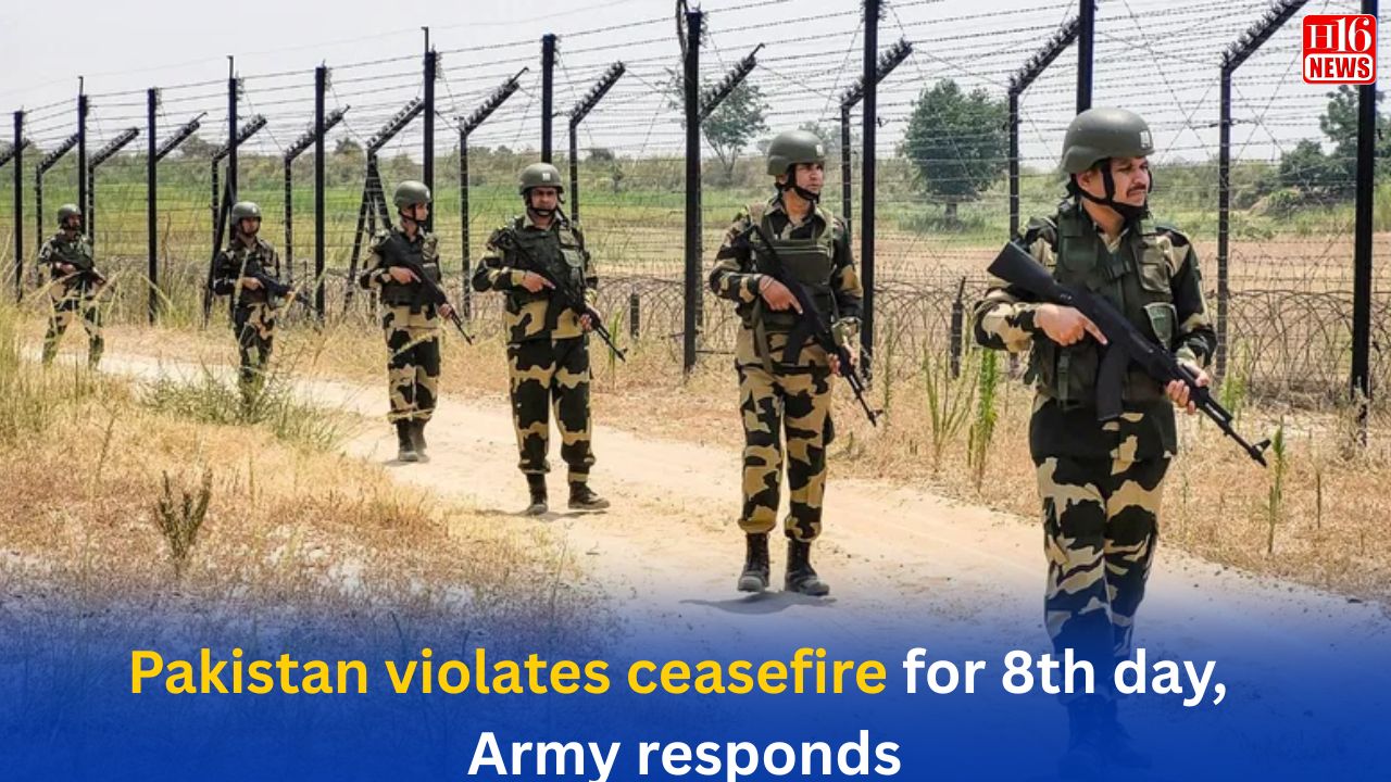 Pakistan violates ceasefire for 8th day, Army responds